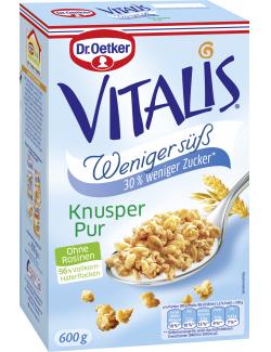 Dr. Oetker Vitalis Weniger süß Knusper Pur Müsli