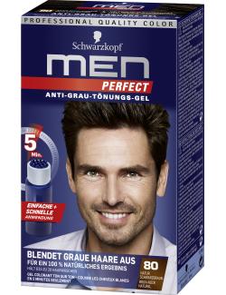 Schwarzkopf Men Perfect Anti-Grau Tönungs-Gel 80 natur schwarzbraun