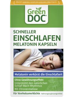 Green Doc Schneller Einschlafen Melatonin Kapseln