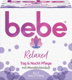 Bebe Relaxed Tag & Nacht Pflege mit Mondblütenduft