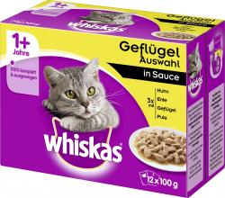 Whiskas 1+ Geflügel Auswahl in Sauce