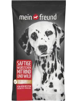 Mein Freund Hund Saftige Würstchen Rind und Wild