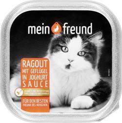 Mein Freund Katze Ragout mit Geflügel in Joghurt Sauce