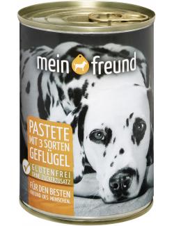 Mein Freund Hund Pastete mit 3 Sorten Geflügel