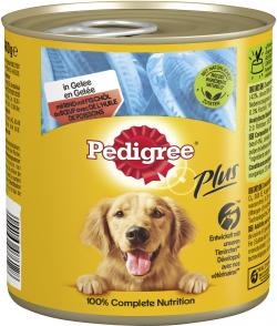 Pedigree Plus mit Rind und Fischöl in Gelee