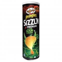 Pringles Sizzl'n Medium Kickin' Sour Cream