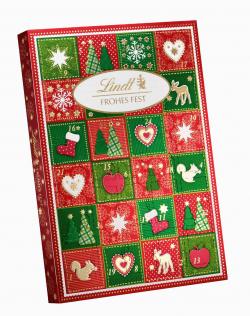 Lindt Adventskalender Mini Tisch-Kalender Frohes Fest