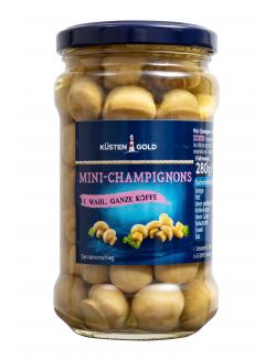 Küstengold Mini-Champignons ganze Köpfe 1. Wahl