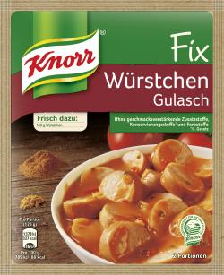 Knorr Fix Würstchen Gulasch