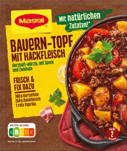 Maggi Fix für Bauern-Topf mit Hackfleisch