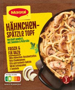 Maggi fix & frisch Spätzle-Hähnchen Topf