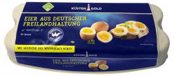 Küstengold Eier aus Freilandhaltung mit Bruderhahn-Aufzucht Güteklasse A