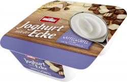 Müller Joghurt mit der Ecke Knusper Waffelwürfel & Joghurt Sahne-Crème