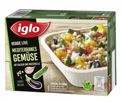 Iglo Veggie Love Mediterranes Gemüse mit Bulgur und Mozzarella