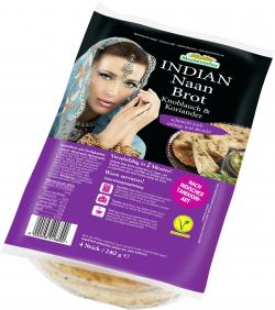 Mestemacher Indian Naan Brot Knoblauch & Koriander