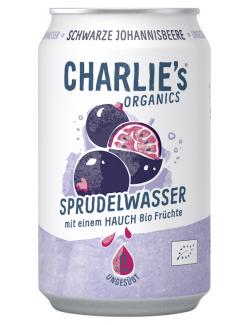 Charlie's Organic Sprudelwasser Schwarze Johannisbeere(Einweg)