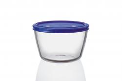 Pyrex Glasbehälter rund 1,1 Liter blau